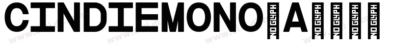 CindieMono A字体转换